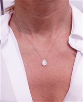Collar Valentina Callegher Mujer in Oro blanco Diamante 0.15 Ct 11731 - 11731